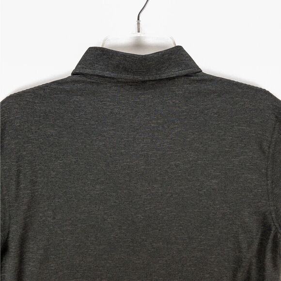 G.H. Bass & Co. Quick Dry Polo Mens Medium Short Sleeve 3-Button Shirt Black - Picture 11 of 12